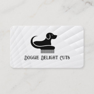 Carte De Visite Chien et outils de toilettage Services pour anim