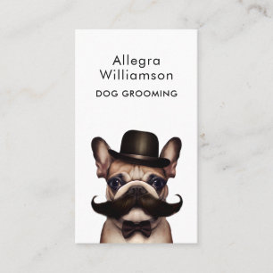 Carte De Visite Chien Groomer Funny Chiot Pet Français Chien taule