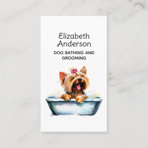 Carte De Visite Chien Groomer Yorkie