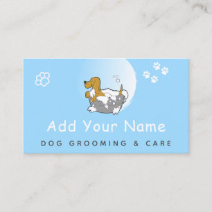 Carte De Visite Chien Grooming Care Animaux Coupe-cheveux Empreint