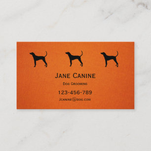 Carte De Visite Chien Grooming élégant professionnel moderne