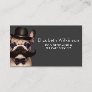 Carte De Visite Chien Grooming Fun Pet Français Bulldog