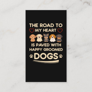Carte De Visite Chien Grooming Looming Animal Chien Groomer
