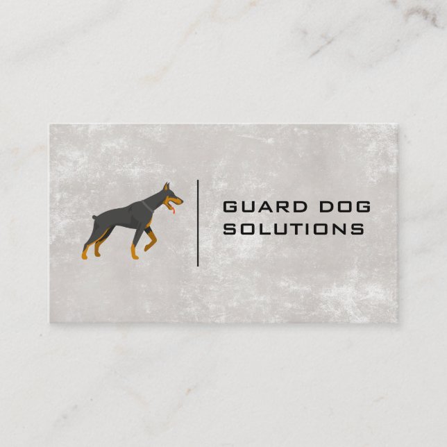 Carte De Visite Chien noir | Services animaux (Devant)