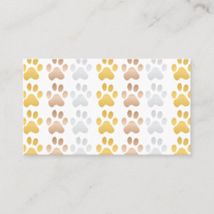 Carte De Visite Chien Paws