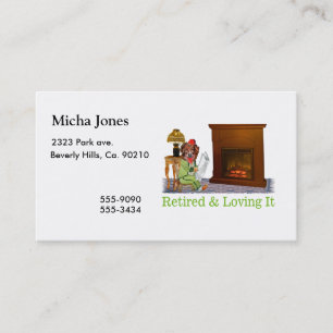 Carte De Visite Chien retiré Lounging par le feu