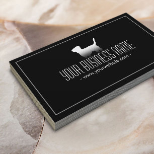 Carte De Visite Chien simple simple de soin des animaux familiers