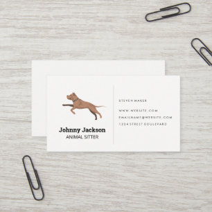 Carte De Visite Chien Sitter   Chien courant