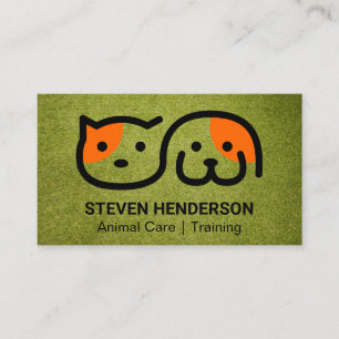 Carte De Visite Chien Sitter   Protection des animaux   Astro Turf