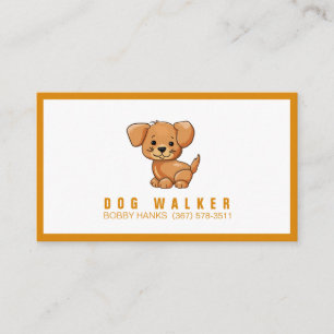 Carte De Visite Chien Walker Animal Sitter
