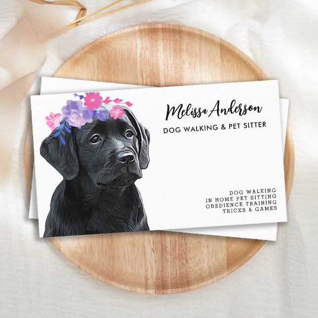 Carte De Visite Chien Walker Animaux de compagnie Sitter Cute Chie (Créateur téléchargé)