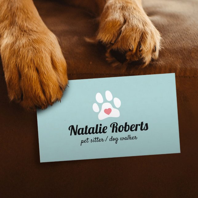 Carte De Visite Chien Walker Animaux de compagnie Sitter mignonne  (Créateur téléchargé)