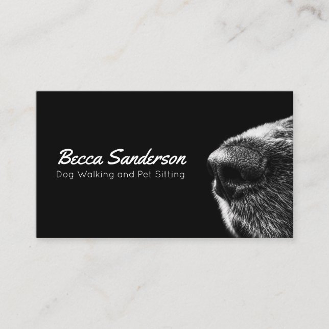 Carte De Visite Chien Walker, Groomer, Animateur, Animaux domestiq (Devant)