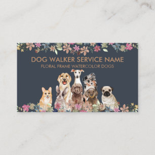 Carte De Visite Chiens Greyhound Caniche Aussie Pug Corgi Yorkie