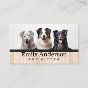 Carte De Visite Chiens Toiletteurs Refuge pour animaux