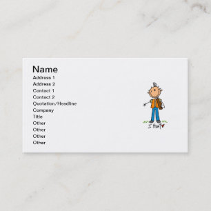 Carte De Visite Chiffre chasseur de bâton