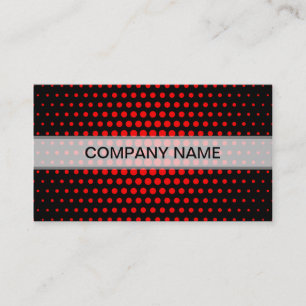 Carte De Visite Chiffres de techno rouge Noir moderne