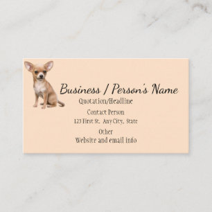 Carte De Visite Chihuahua Chien Animaux Animaux Logo Animaux Perso