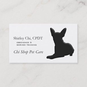Carte De Visite Chihuahua Chig Pet 3d line art
