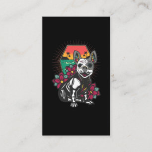 Carte De Visite Chihuahua Crâne à sucre Chien mexicain