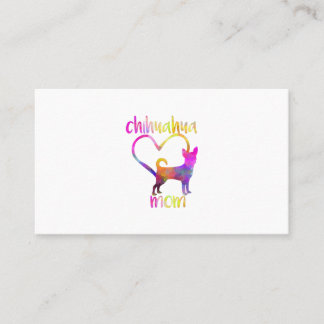 Carte De Visite chihuahua mom doggy pup pet lover heart