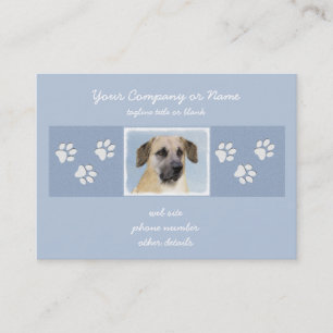Carte De Visite Chinook (Oreilles Laissées) Peinture - Art Chien o