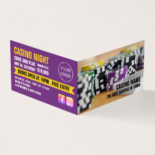 Carte De Visite Chips de casino, Gestionnaire de casino Détail