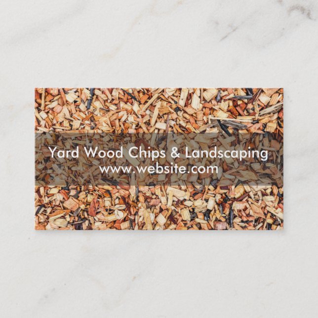 Carte De Visite Chips en bois de triage et paysage (Devant)