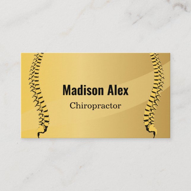 Carte De Visite Chiropracteur Spine Therapist (Devant)