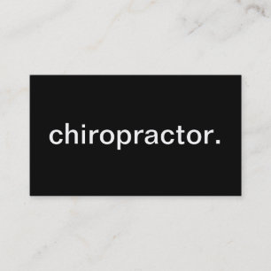 Carte De Visite Chiroprakteur