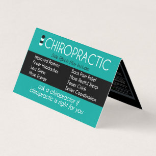 Carte De Visite Chiroprakteur vertébral de diagramme de