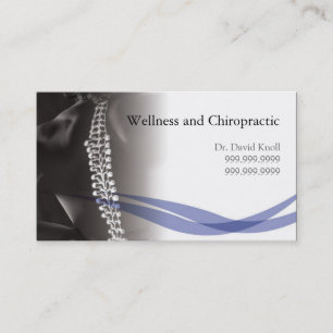 Carte De Visite Chiropraticien Chiropratique Clinique de bien-êtr