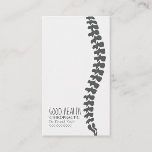 Carte De Visite Chiropraticien Chiropratique Clinique de bien-êtr