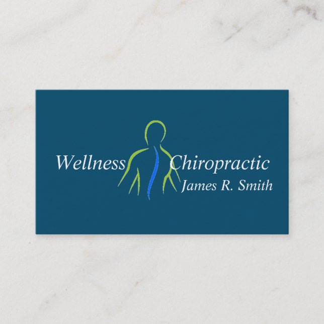 Carte De Visite Chiropraticien chiropratique moderne Santé cliniqu (Devant)