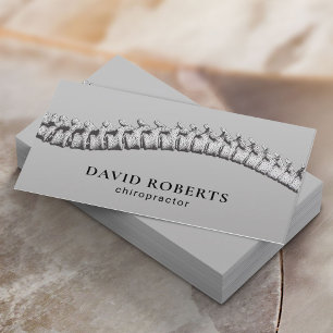 Carte De Visite Chiropraticien Chiropratique Spine Therapist Plain