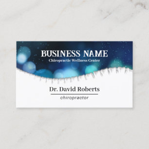 Carte De Visite Chiropraticien Chiropratique Spine Wellness Spa Ch