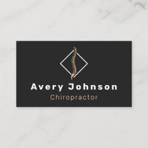 Carte De Visite Chiropraticien Chiropratique Thérapiste Élégant Sp