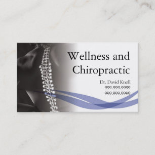 Carte De Visite Chiropraticien Clinique de santé et de bien-être c