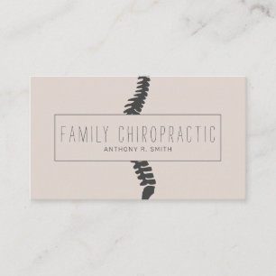 Carte De Visite Chiropraticien de la chiropratique familiale