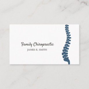 Carte De Visite Chiropraticien de la chiropratique familiale
