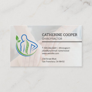 Carte De Visite Chiropraticien   Logo arrière
