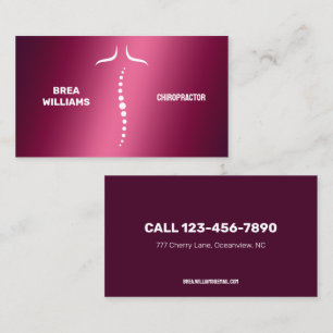 Carte De Visite 🦴 Chiropraticien Massage Thérapie