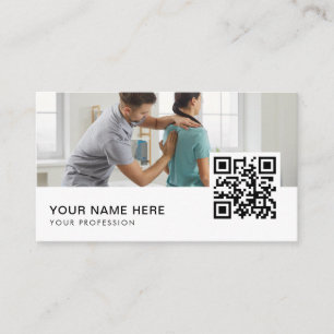 Carte De Visite Chiropraticien médecin QR Code