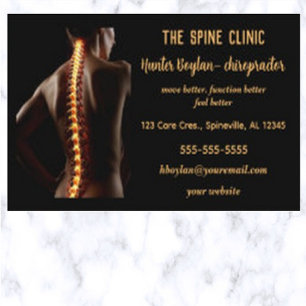Carte De Visite Chiropraticien modifiable