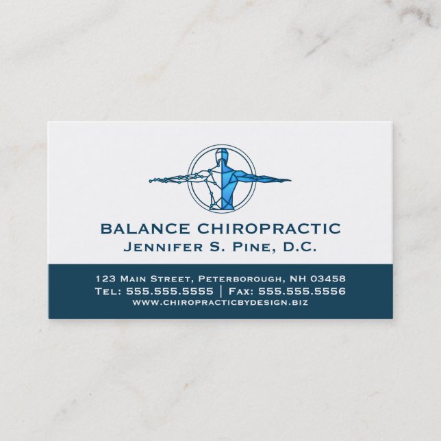 Carte De Visite Chiropraticien professionnel Nomination multiple (Devant)