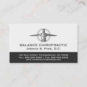 Carte De Visite Chiropraticien professionnel Nomination multiple