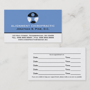 Carte De Visite Chiropraticien professionnel Nomination multiple