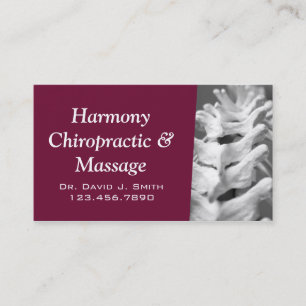 Carte De Visite Chiropraticien Professionnel Santé Chiropratique