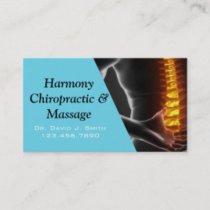 Carte De Visite Chiropraticien Professionnel Santé Chiropratique