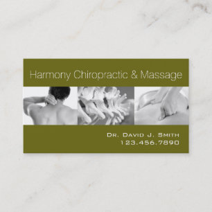 Carte De Visite Chiropraticien Professionnel Santé Chiropratique